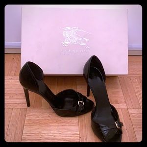 Burberry Bridle Bressenden D’Orsay Peep Toe Pump